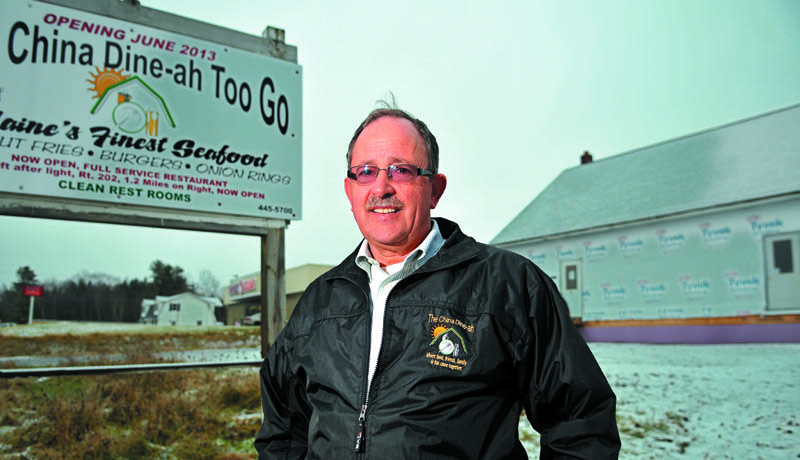 Norm Elvin will open a seasonal restaurant, The China Dine-ah Too Go, at 363 Route 3 in China, in June.