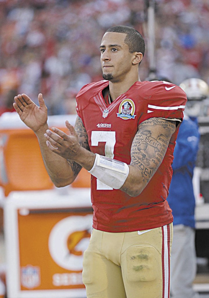 ACTION PACKED: San Francisco 49ers quarterback Colin Kaepernick has three passing touchdowns, five scoring runs and a 67.4 completion percentage, but has thrown only one interception in 129 pass attempts. He has also eclipsed 200 yards passing in three of his four starts and is averaging 7.6 yards per carry.