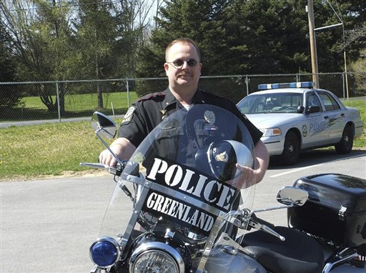 This undated photo provided by the Greenland Police Department shows Chief Michael Maloney.