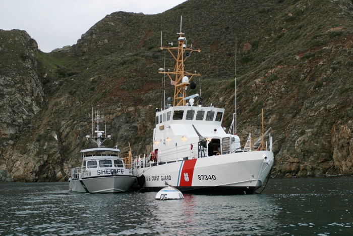 The Coast Guard cutter Halibut conducts a mission with California authorities in this file photo provided by the U.S. Coast Guard.