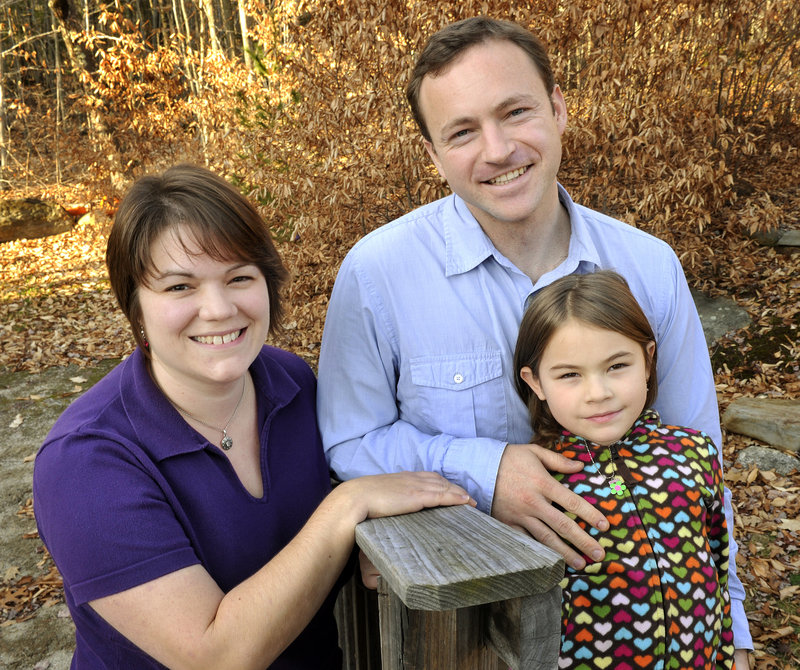Rep. Mark Eves, D-North Berwick, and his family