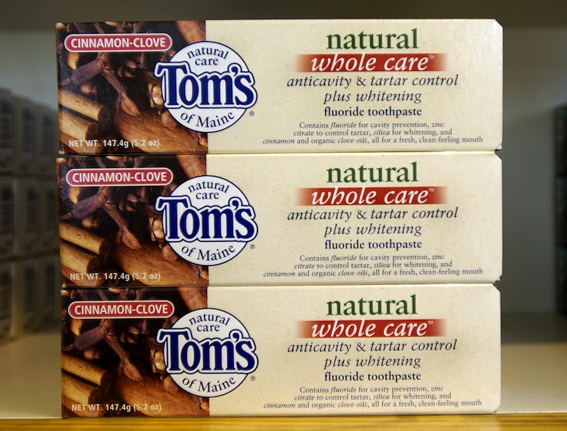 Toothpaste by Tom's of Maine.