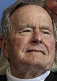 Former President George H.W. Bush in a June 12, 2012, photo.