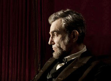 Daniel Day-Lewis portrays Abraham Lincoln in the film "Lincoln." Lewis was nominated for an Academy Award for best actor for his role in the film.