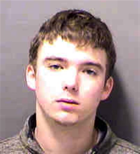 This undated photo, provided by the Charlotte-Mecklenburg (N.C.) Police Department via WCNC-TV, shows 19-year-old William Hilton Paul. Paul, son of U.S. Sen. Rand Paul, who reportedly was arrested Saturday morning at Charlotte Douglas International Airport in Charlotte and charged with underage drinking and disorderly conduct on a flight from Kentucky to North Carolina.