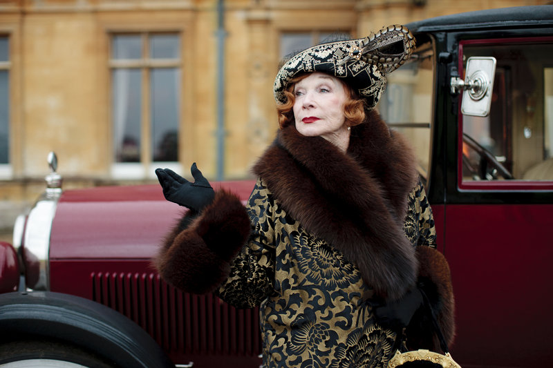 Shirley MacLaine in "Downton Abbey." Households all over Maine are gearing up for a daunting TV viewing choice on Sunday, and MBPN has started a hotline to help viewers.