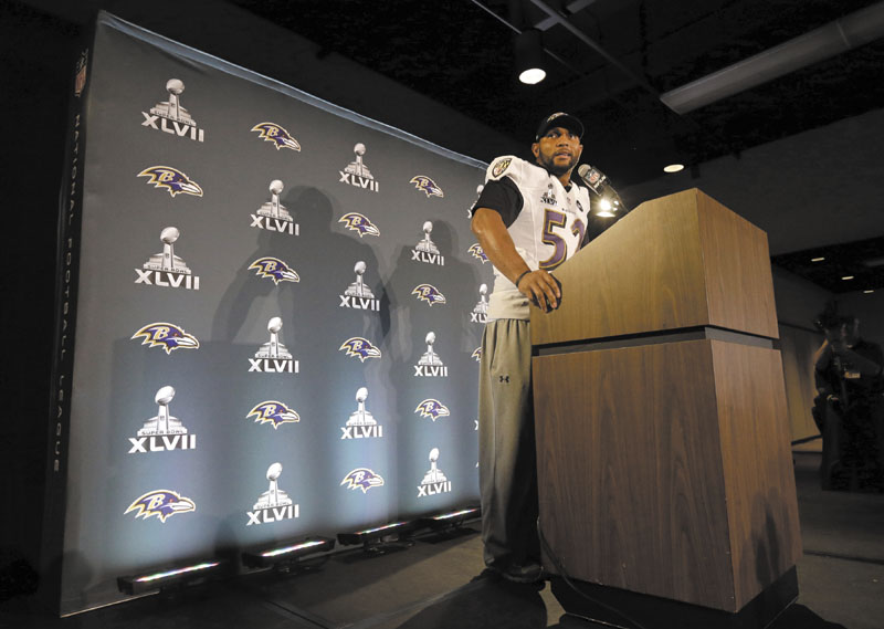IN THE SPOTLIGHT: The Baltimore Ravens insist that a report in Sports Illustrated that linebacker Ray Lewis sought help from a company who’s products contain a banned product connected to human growth hormone will not be a distraction.