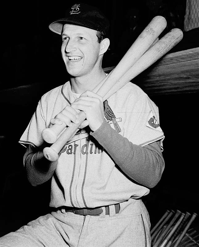Stan Musial held 55 records when he retired in 1963 after 22 seasons with the St. Louis Cardinals. His nickname was Stan The Man, one that he truly deserved.