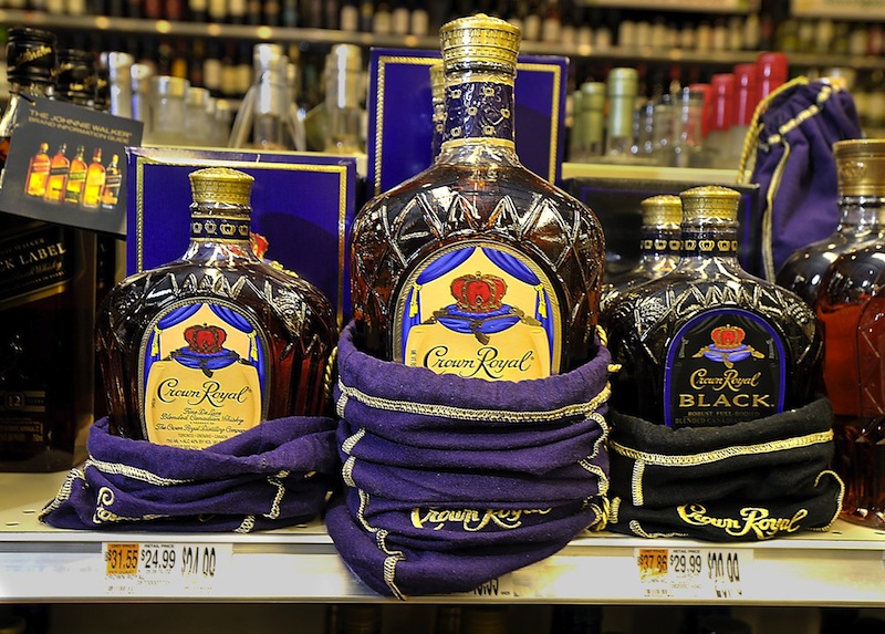 A Crown Royal display at the Bow Street Market in Freeport. Maine's top liquor official said Wednesday, Jan. 16, 2013 that the state will seek a contractor for wholesale liquor operations that will handle administration, distribution and marketing. That contradicts a plan outlined Tuesday by Gov. Paul Le- Page