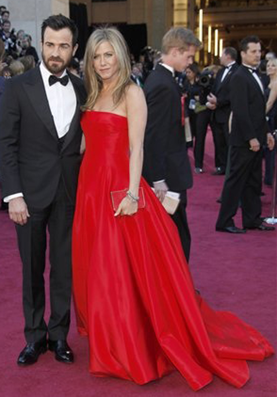 Justin Theroux, actress Jennifer Aniston Oscars;Oscar