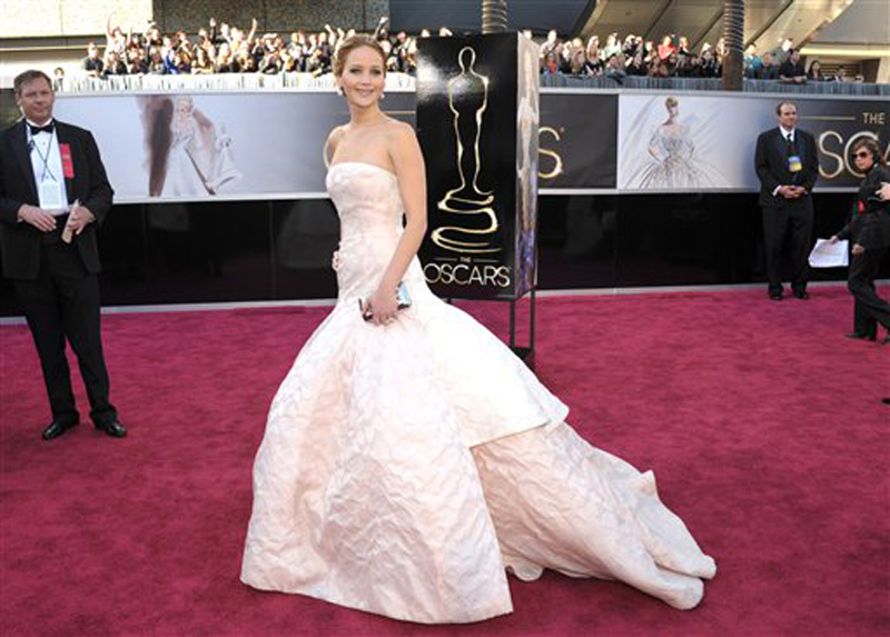 Actress Jennifer Lawrence arrives at the 85th Academy Awards Sunday in Los Angeles. Oscars;Oscar