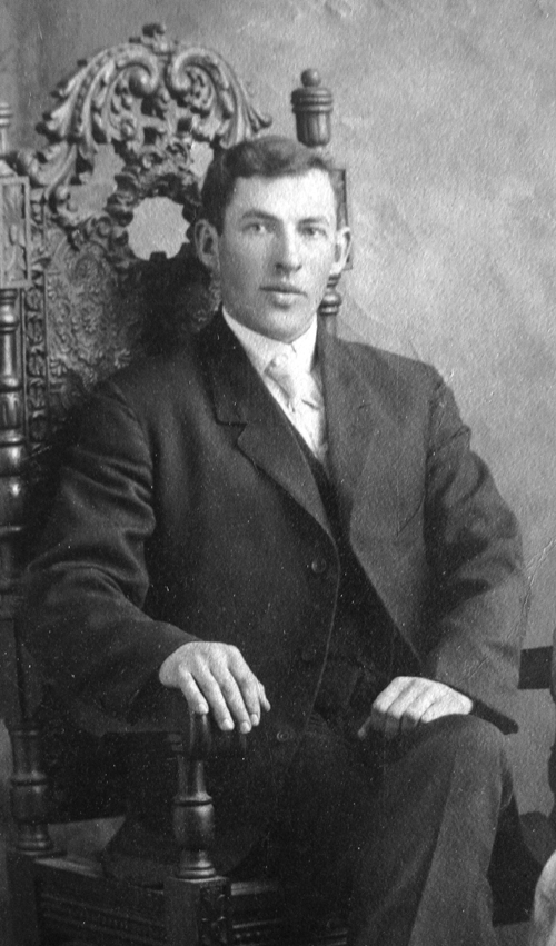 Roderick Coffin taken at the time of his wedding to Lodie Page in 1908.