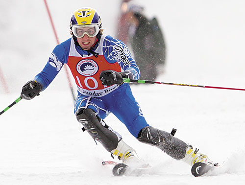 DOWNHILL: Colby College skier Craig Marshall hopes to return this weekend from a bout of mononucleosis.
