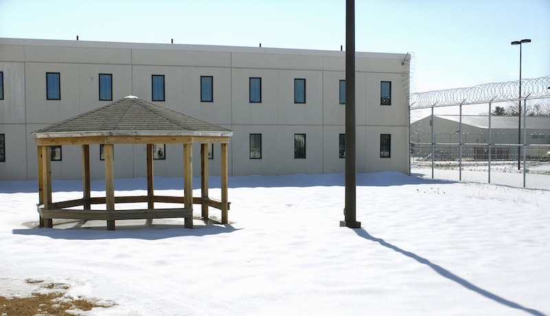The 2007 file photo shows a section of the Maine State Prison. A longtime captain at the Maine State Prison in Warren was arrested Wednesday, Feb. 20, 2012 and charged with assaulting an inmate during an incident at the prison last December.