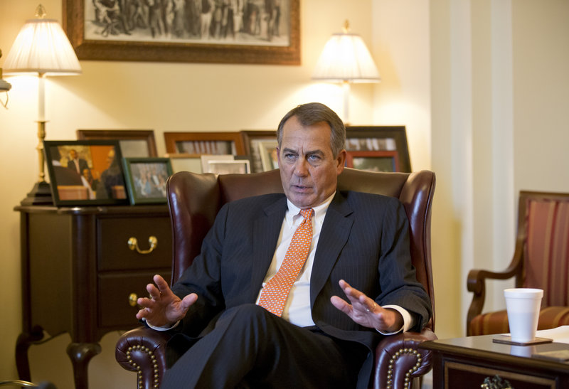 House Speaker John Boehner, interviewed Wednesday at his Capitol office, says he is skeptical of many of the plans laid out by President Obama in his State of the Union address.