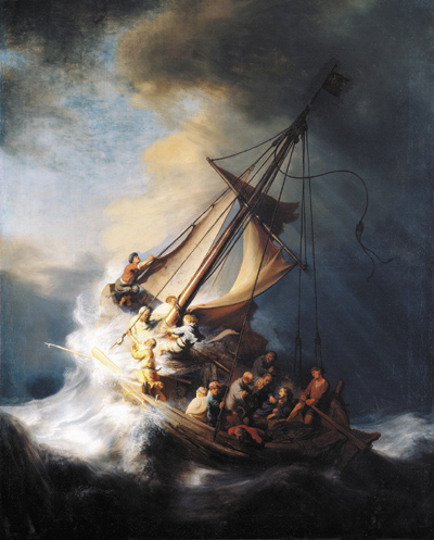 Rembrandt’s “The Storm on the Sea of Galilee.”
