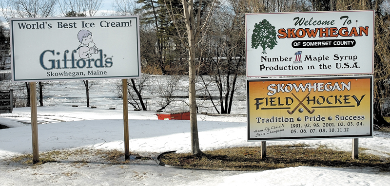 Signs celebrating Skowhegan successes will now have to be removed following a decision by the selectmen this week.