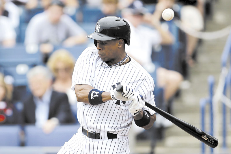 OUCH: Curtis Granderson is one of a number of New York Yankees dealing with an injury. Granderson broke his arm in an exhibition game and is out until May. Spring Training