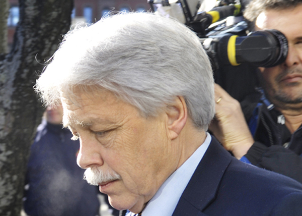 (FILE) Mark Strong leaving the Cumberland County Courthouse on Friday, January 18, 2013.