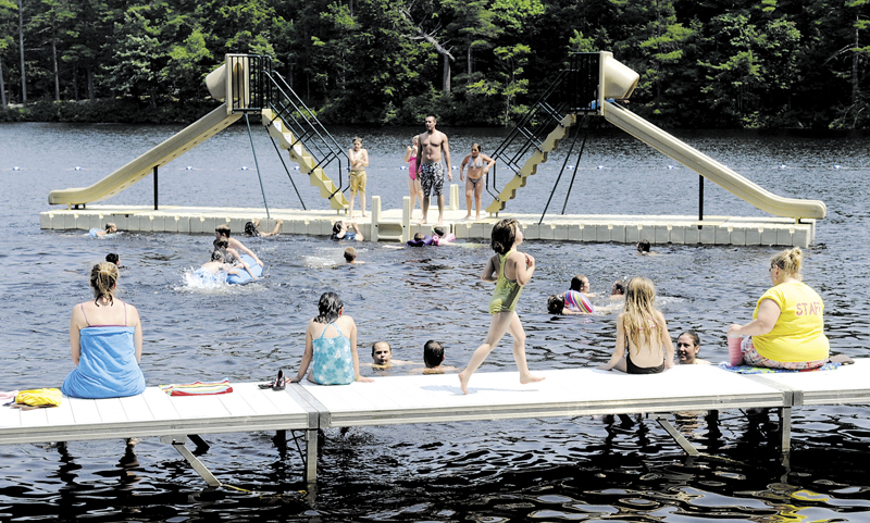 The swimming area at the Bicentennial Nature Park is a popular spot to cool off on summer afternoons.