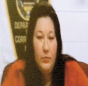 Sarah Desjardins, on a video link during a court appearance.