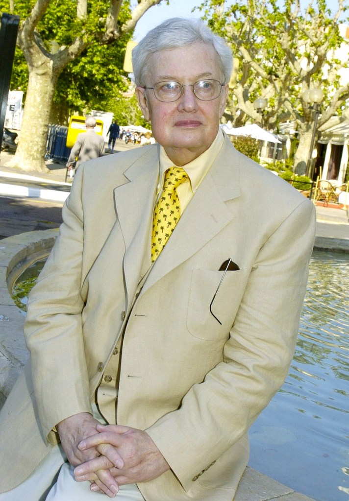 This May 17, 2004 file photo shows Pulitzer Prize winning film critc Roger Ebert at the 57th International Film Festival in Cannes, southern France. The Chicago Sun-Times is reporting that its film critic Roger Ebert died on Thursday, April 4, 2013. He was 70. (AP Photo/Michel Euler, file)