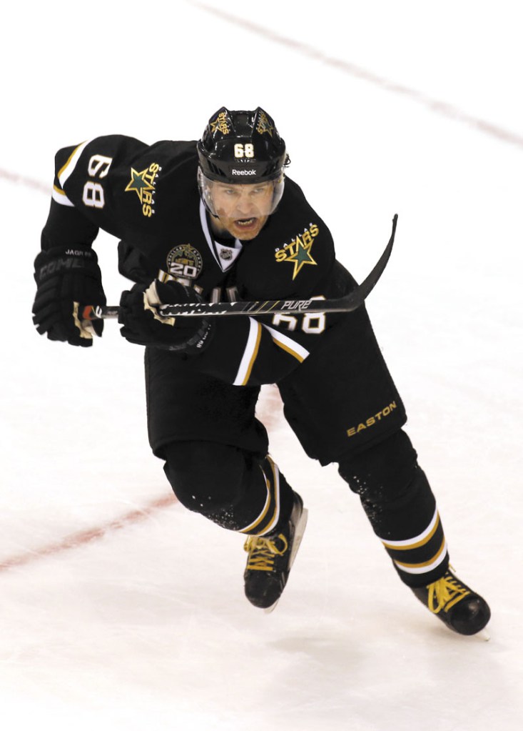 HEADING TO BOSTON: The Boston Bruins acquired forward Jaromir Jagr in a trade with the Dallas Stars on Tuesday. Jagr is the 10th leading goal scorer in NHL history and leads the Stars in scoring this season.