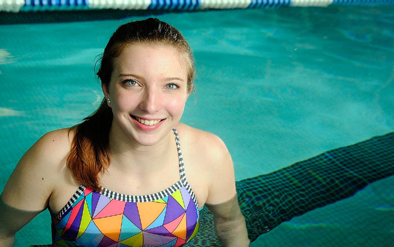 Cony's Melissa Petersen is the 2013 Kennebec Journal girls swimmer of the year.