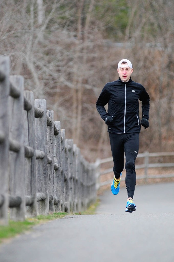 READY TO GO: Seth Hasty will run in his second Boston Marathon on Monday. Hasty ran in the marathon in 2011.