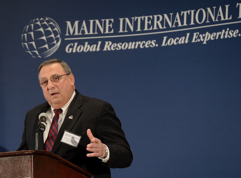 Maine Governor Paul LePage speaks at the International Trade & Investment Awards Luncheon on Friday, May 31, 2013.