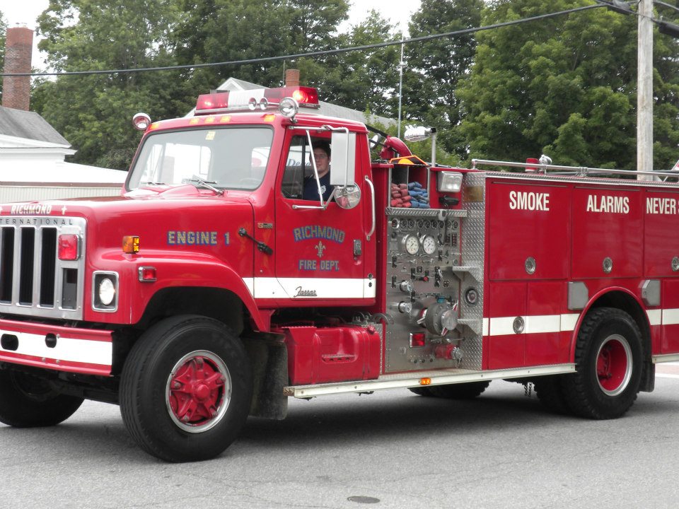 Richmond Fire Department's Engine 1, a 1980 International/Ferrara 1000/1000, in an undated photograph from Facebook. Richmond Fire Chief Matt Roberge recently proposed buying a newer, but used, firetruck with an Allison automatic transmission to replace the town's 33-year-old Engine 1.
