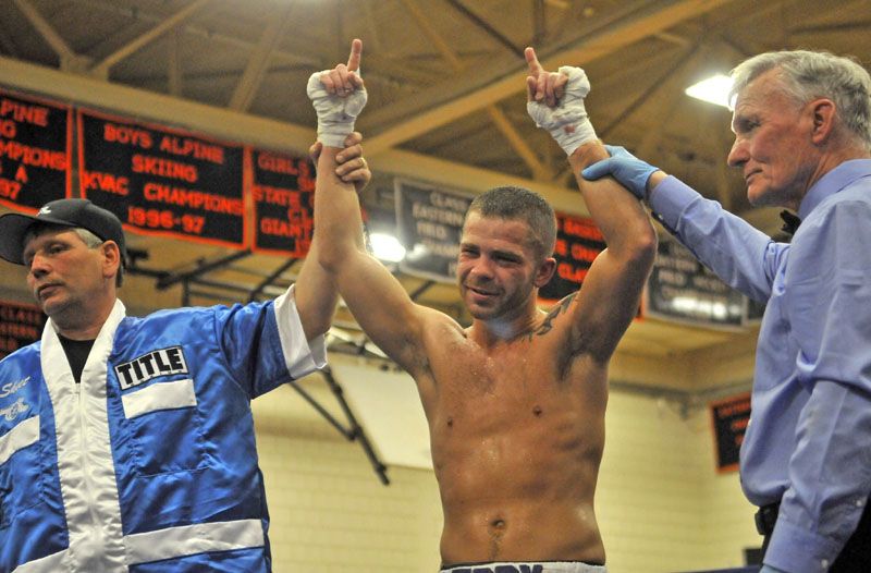 Brandon "The Cannon" Berry, won his professional boxing debut Saturday night, at Skowhegan Area High School.