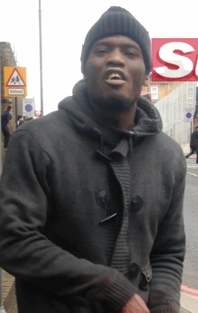 This man was filmed on the street, claiming responsibility after the attack in London on Wednesday.