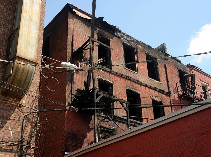 Two Silver Street buildings were damaged in a recent fire.
