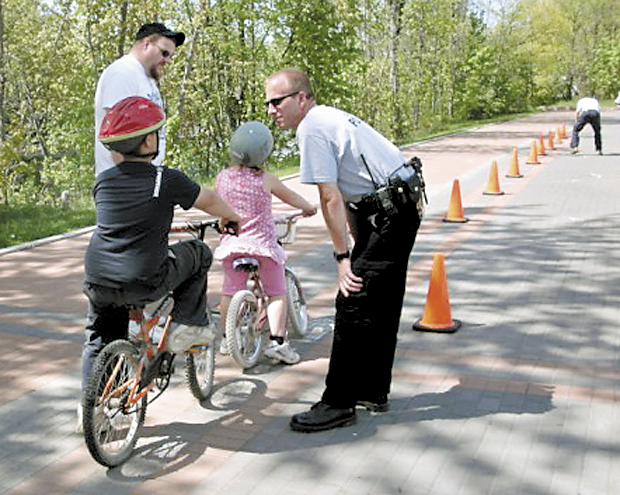 The Clinton Police Department's annual bicycle safety rodeo for children is Saturday.