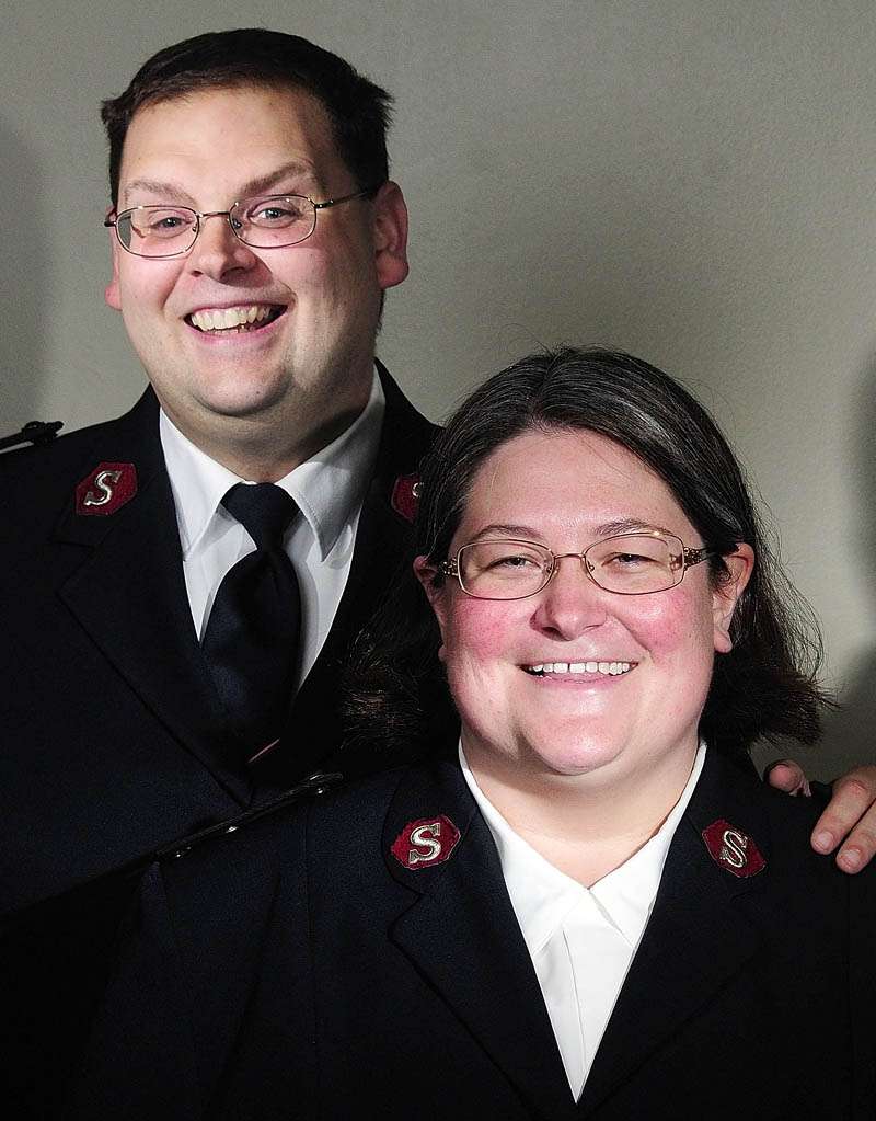 Salvation Army captains Michael and Wendy Morrison will leave Augusta next month and move to Pennsylvania. This portrait was taken on Friday in Augusta.