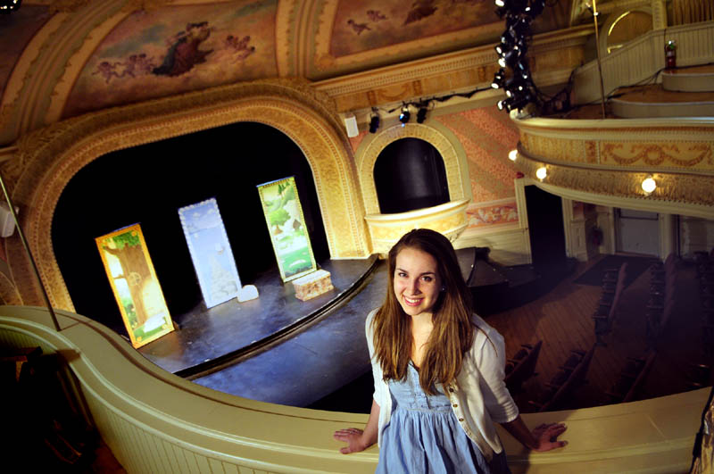Hannah Daly will be a performance intern with the Theater at Monmouth. Daly, 19, of Portland, a junior at Syracuse University, was photographed at Cumston Hall on Friday in Monmouth.