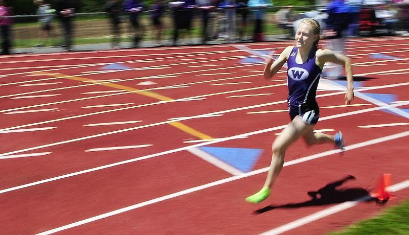 MORE HARDWARE: Bethanie Brown won the 1,600- and 3,200-meter runs and also ran on the winning 4x400 relay team as the Waterville girls won the Kennebec Valley Athletic Conference Class B title Monday in Bath.