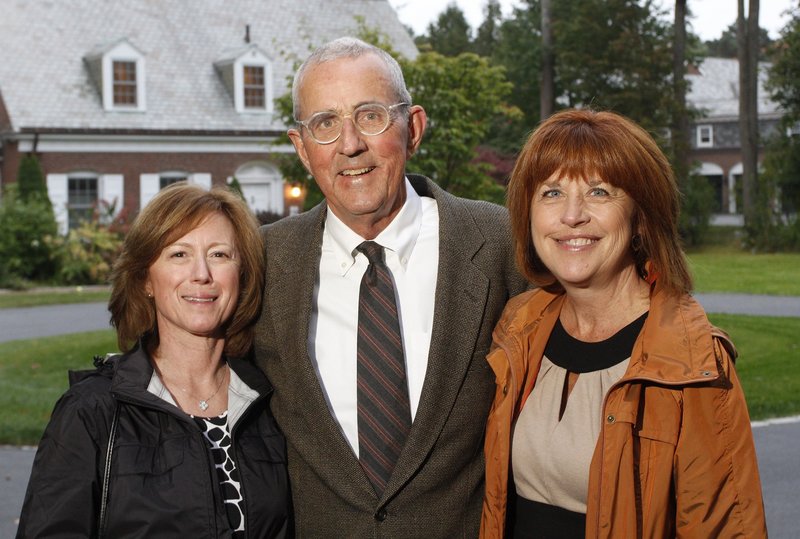 In this September 2010 file photo, Lisa and Leon Gorman, left, along with Michele Johns. orman, who led L.L. Bean for more than four decades and oversaw its transformation into Maine's most recognized brand, stepped down as chairman of the company Monday.