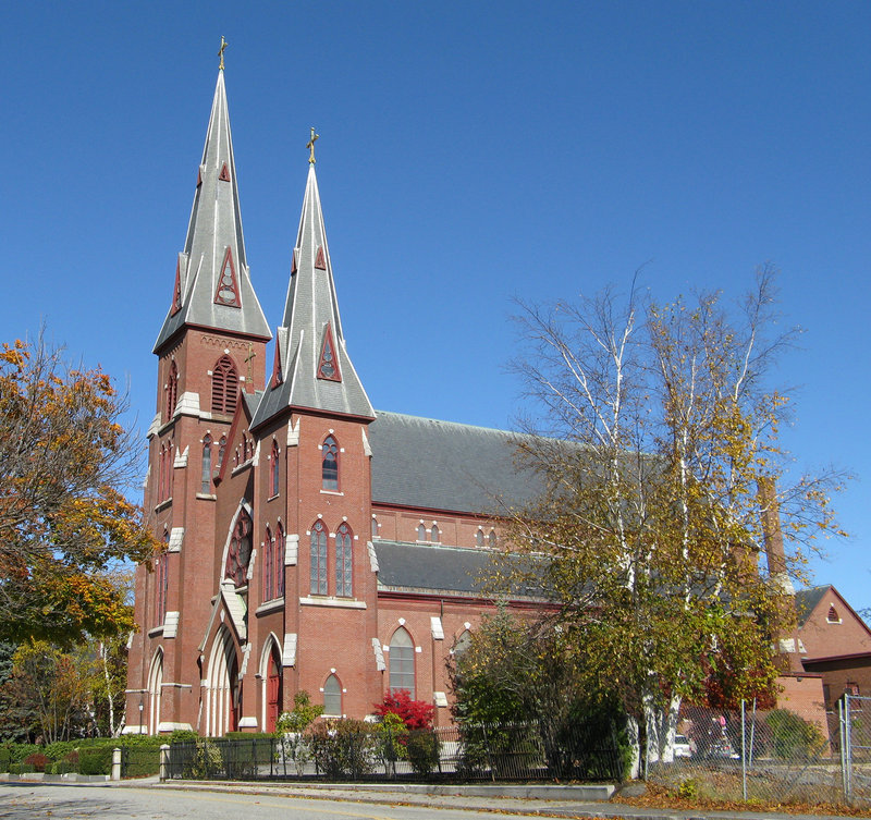St. Patrick Church in Lewiston is one of many Catholic Church properties up for sale in Maine.