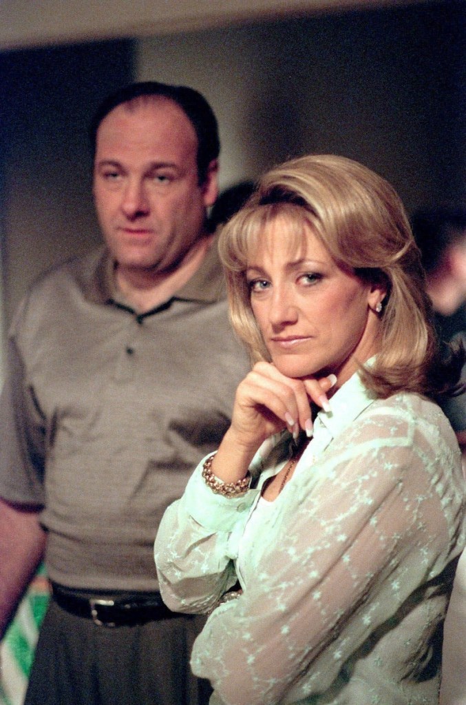 In this undated file photo, James Gandolfini and Edie Falco of the HBO drama series "The Sopranos," are shown. Gandolfini, the star of 'The Sopranos', is dead at 51.