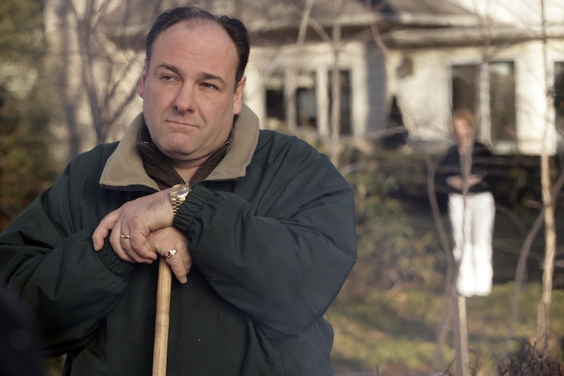 This file photo released by HBO in 2007 shows James Gandolfini as Tony Soprano in a scene from one of the last episodes of the HBO dramatic series "The Sopranos." HBO and the managers for Gandolfini say the actor died Wednesday, June 19, 2013, in Italy. He was 51. (AP Photo/HBO, Craig Blankenhorn, File)