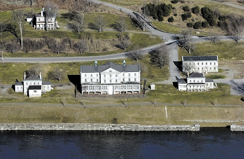 This 2007 file aerial photo shows the Kennebec Arsenal in Augusta.