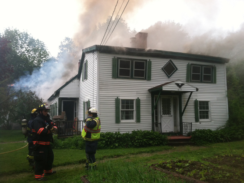 House fire in Farmingdale Wednesday afternoon.