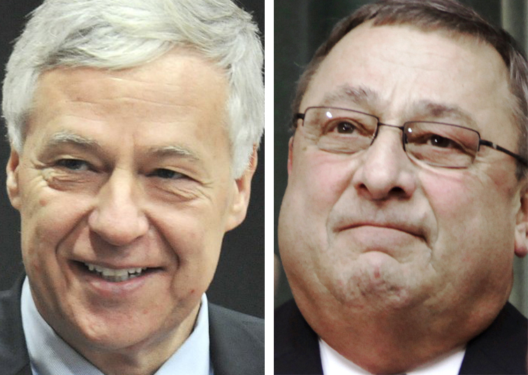 Democratic U.S. Rep. Mike Michaud, 2nd District, left, last week launched an exploratory committee for a gubernatorial run, sparking interest by Republican Gov. Paul LePage in a potential run for Michaud's congressional seat.