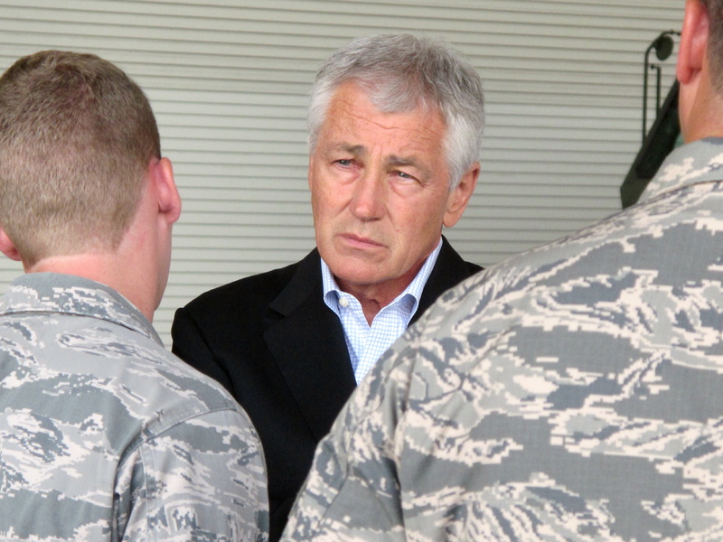 Defense Secretary Chuck Hagel said Wednesday that automatic budget cuts would hit the Pentagon hard.