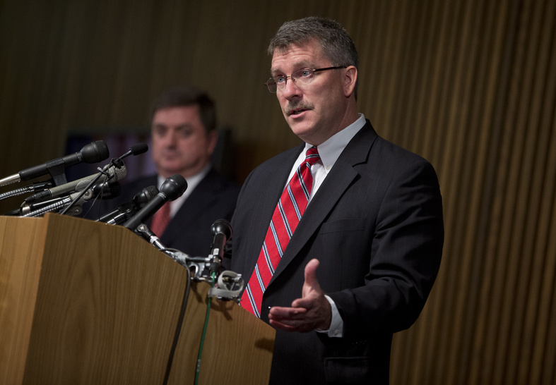 Ron Hosko, assistant director of the FBI's Criminal Investigative Division, speaks during a news conference about "Operation Cross Country" at FBI headquarters on Monday in Washington. The FBI says the operation rescued 105 children who were forced into prostitution in the United States.