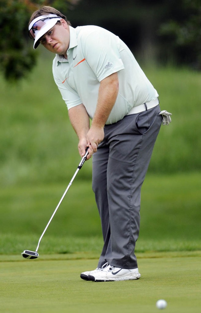 Ryan Gay shot 1-under par in the first round of the Maine Amateur Championship on Tuesday at the Augusta Country Club.