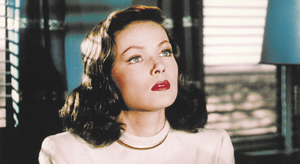 Gene Tierney portrays Ellen, a beautiful but unstable woman, in “Leave Her to Heaven,” which plays at 6:30 p.m. Friday at the Waterville Opera House.