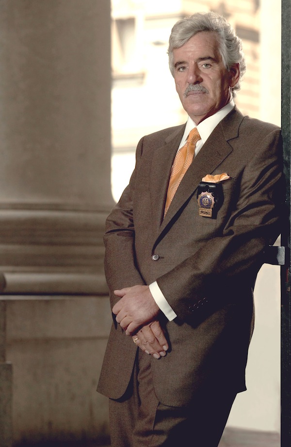 This 2004 file image released by NBC shows actor Dennis Farina in character as Police Detective Joe Fontana on NBC's "Law & Order." Farina died suddenly on Monday, July 22, 2013, in Scottsdale, AZriz., after suffering a blood clot in his lung. He was 69. (AP Photo/NBC, Paul Drinkwater, File)